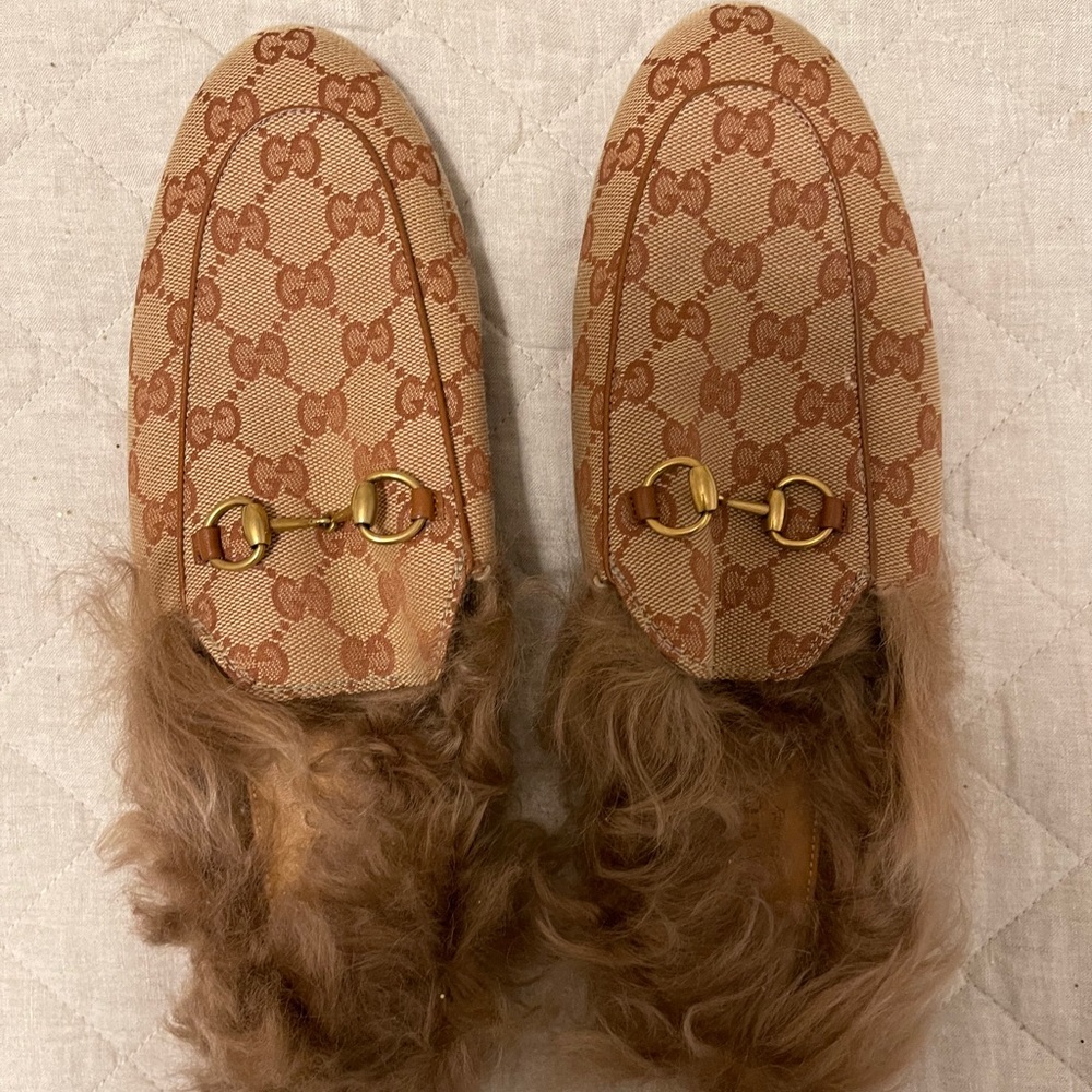 Gucci Princeton GG Canvas Mules